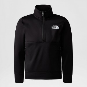 The North Face 1/4 Zip Sweatshirt μαυρα μαυρα | BHFYLW-902