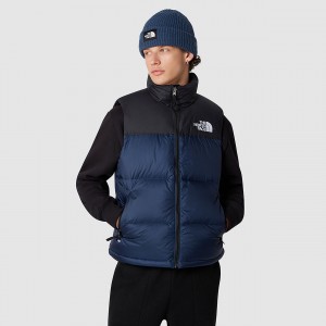 The North Face 1996 Retro Nuptse Gilet σκουρο μπλε μαυρα | GJMFSW-840
