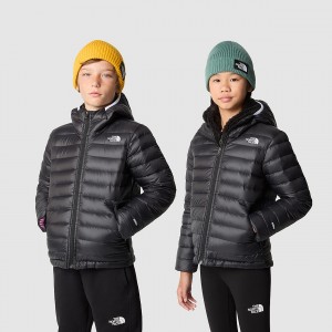 The North Face Aconcagua Κουκουλοφόρος Down Jacket μαυρα ασπρα | QPEAWC-634