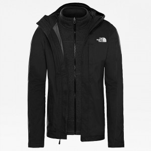 The North Face Alteo Zip-In Triclimate 3-in-1 Jacket μαυρα ασπρα | HVBSRE-103