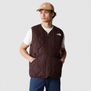 The North Face Ampato Καπιτονέ Gilet καφε | HSEVXN-619