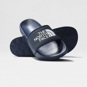 The North Face Base Camp Slides III σκουρο μπλε ασπρα | MPYWEL-876