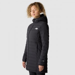 The North Face Belleview Stretch Down Parka μαυρα | YJKALB-723