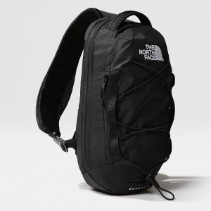 The North Face Borealis sling Backpack μαυρα ασπρα | KBUJMA-743