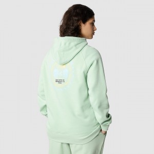 The North Face Brand Proud Hoodie Misty Sage - Snow | HMYGNO-217