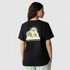 The North Face Brand Proud T-Shirt μαυρα | NIRQCD-192