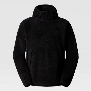 The North Face Campshire Fleece Hoodie μαυρα | CZHGDY-175