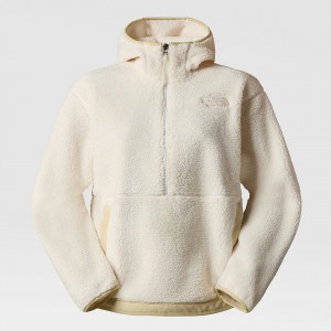 The North Face Campshire Fleece Hoodie ασπρα | GSKTVJ-183