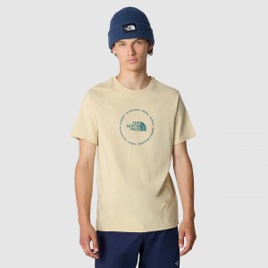 The North Face Circle Logo T-Shirt Gravel | VNJYFX-541