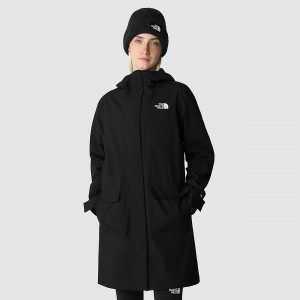 The North Face City Breeze Rain Parka II μαυρα | ZSFQLM-746