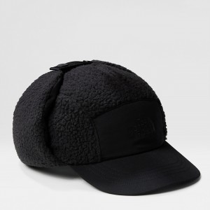 The North Face Cragmont Fleece Trapper Hat μαυρα μαυρα | ZFDWHS-803