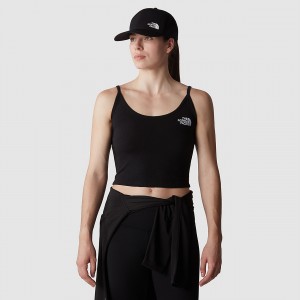 The North Face Cropped Tank Top μαυρα | TQHZIJ-496