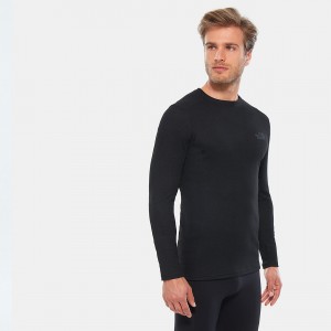 The North Face Easy Long-Sleeve Top μαυρα | LYKFZC-164