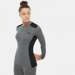 The North Face Easy Long-Sleeve Top γκρι μαυρα | EHYAZB-610