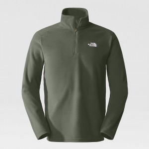 The North Face Emilio 1/4 Zip Fleece πρασινο | WQHFMO-976