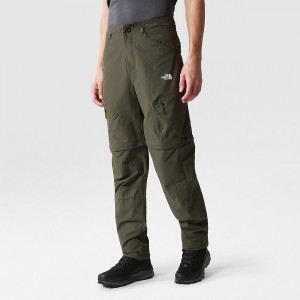 The North Face Exploration Convertible Tapered Trousers πρασινο | JMTGLA-237