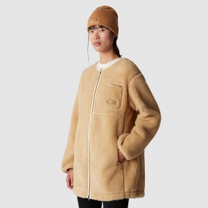 The North Face Extreme Pile Coat Χακί ασπρα | GWVDPQ-894
