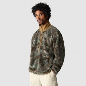 The North Face Extreme Pile Pullover Ελιά καμουφλάζ | XFZMTK-271