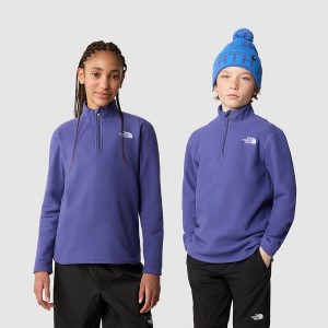 The North Face Glacier 1/4 Zip Fleece μπλε | HJQOEZ-497