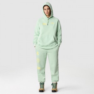 The North Face Half Dome Fleece Joggers Misty Sage - Snow | ABRGQF-538