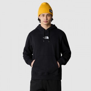 The North Face Heavyweight Hoodie μαυρα ασπρα | IZYJUE-438