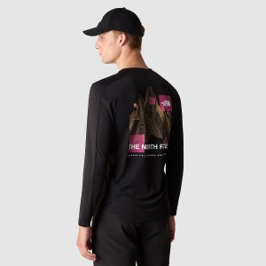 The North Face Kikash Long-Sleeve T-Shirt μαυρα | WNCJAX-065