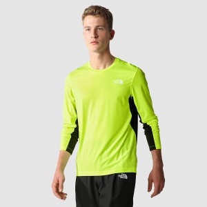 The North Face Lightbright Long-Sleeve T-Shirt κίτρινα μαυρα | ZTSOWL-629