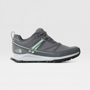 The North Face Litewave FUTURELIGHT™ ορειβασιασ Shoes Zinc Grey/Green Mist | IUYSFA-341