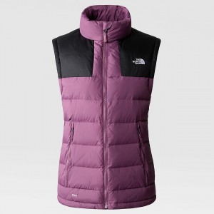 The North Face Massif Down Gilet μωβ μαυρα | FEJCTK-594