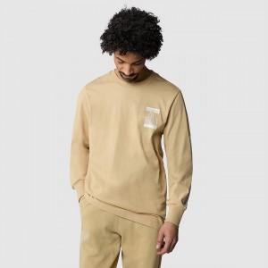 The North Face Matterhorn Face Long-Sleeve T-Shirt Χακί | BNDQJC-718