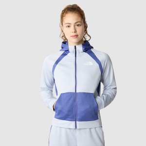 The North Face Mountain Athletics Full-Zip Fleece Hoodie μπλε | WIAYVN-721