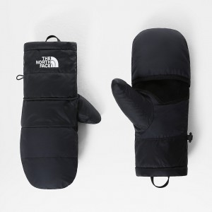 The North Face Nuptse Convertible Mittens μαυρα | FBWKXY-542
