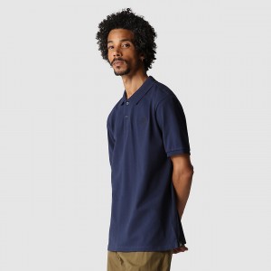 The North Face Piquet Polo Shirt σκουρο μπλε | OBCKET-912