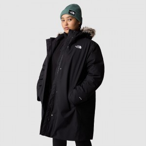 The North Face Plus Size Arctic Parka μαυρα | XATQOW-703