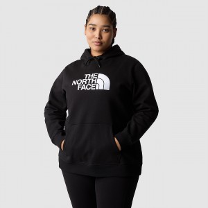 The North Face Plus Size Drew Peak Pullover Hoodie μαυρα | EKDANW-392