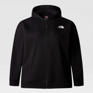The North Face Plus Size Essential Full-Zip Hoodie μαυρα | LPYWXK-305