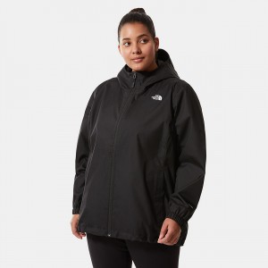 The North Face Plus Size Quest Jacket μαυρα | XSUWMB-519