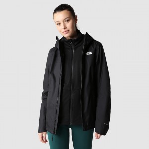 The North Face Quest Zip-In Triclimate® Jacket μαυρα | UESYJT-790
