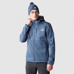 The North Face Quest Κουκουλοφόρος Softshell Jacket μπλε σκούρο | UMYJOS-590