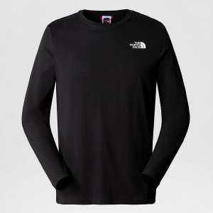 The North Face Redbox Long-Sleeve T-Shirt μαυρα | SRAOPD-605