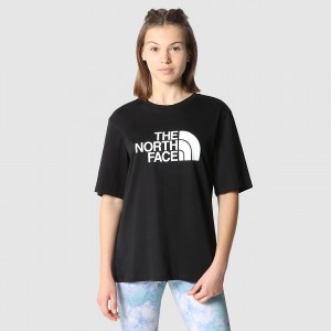 The North Face Relaxed Easy T-Shirt μαυρα | EMBJGW-719