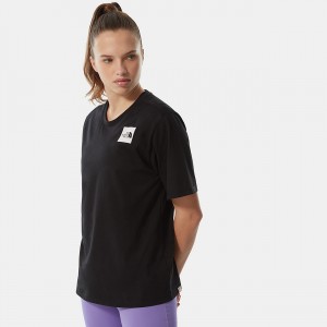 The North Face Relaxed Fine T-Shirt μαυρα | KTLQVC-196