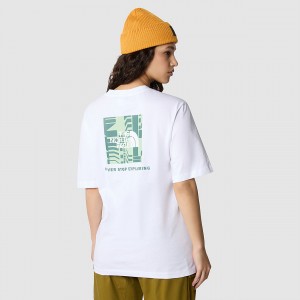 The North Face Relaxed Redbox T-Shirt ασπρα | DYQIWJ-612