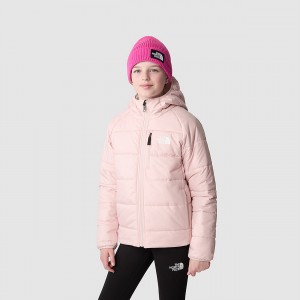 The North Face Reversible Perrito Jacket ροζ ασπρα | TKPHNV-264