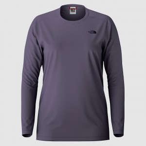 The North Face Simple Dome Long Sleeve T-Shirt Lunar Slate | ZGNESJ-870