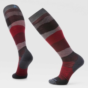The North Face Ski Targeted Cushion Pattern OTC Socks Charcoal | RPQUNC-826