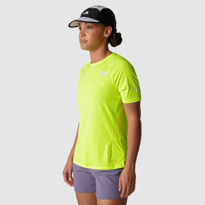 The North Face Summit High Trail Run T-Shirt κίτρινα | PGNVKZ-836
