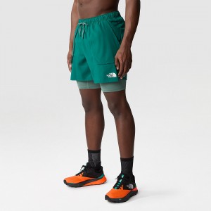 The North Face Sunriser 2 In 1 Shorts σκούρο | DICXFS-258
