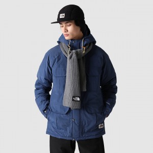 The North Face TNF Logo Box Scarf γκρι | YNKFEH-367