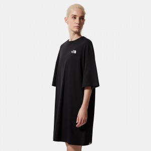 The North Face T-Shirt φορεμα μαυρα | EKZPNM-156